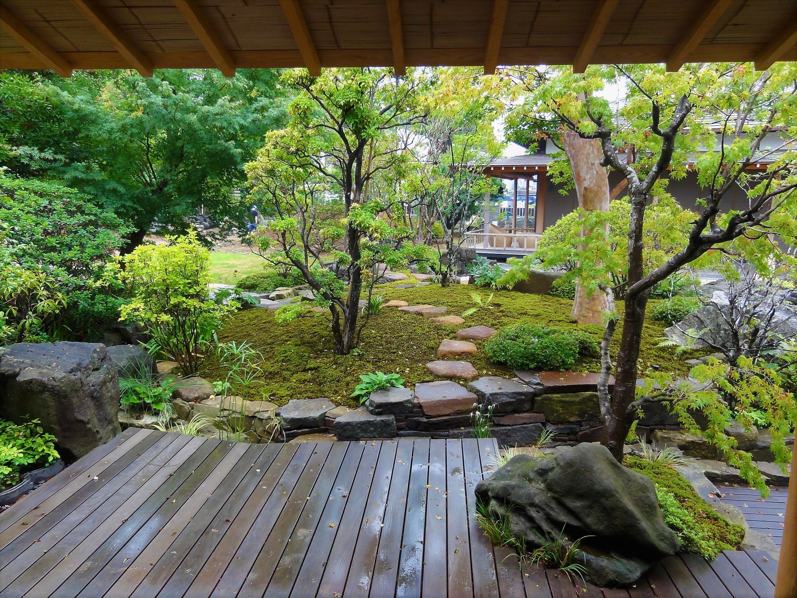 大きな日本庭園